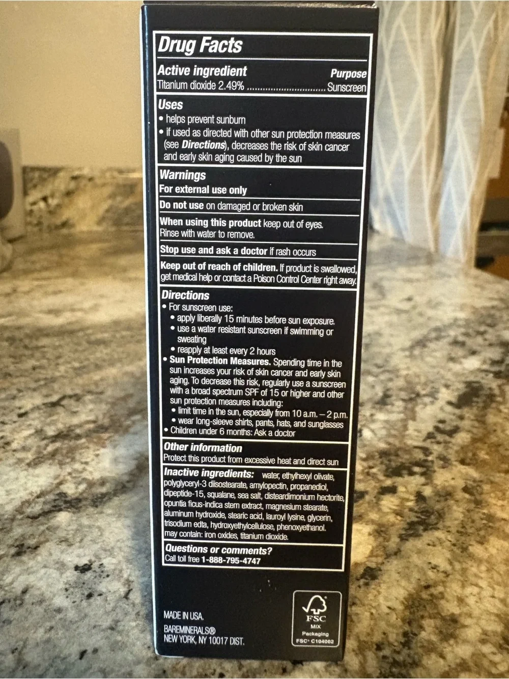 bareMinerals Original Liquid Mineral Foundation - fair, new in box